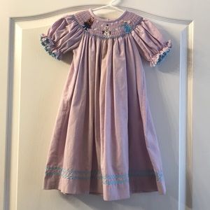Precious Stelly Belly Frozen smocked dress!!